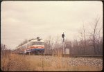 Amtrak Turbo #62 Lake Cities Near Ann Arbor MI 1980